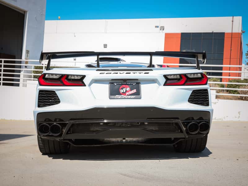 aFe — aFe MACH Force-Xp 2-1/2in 304SS Cat-Back 2020 Chevy Corvette (C8) 6.2L - Black Tip
Cat-Back Exhaust - view 4