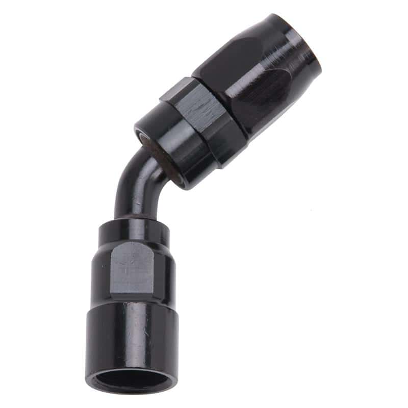 Russell — Russell Performance -8 AN Black 45 Degree Full Flow Hose End
Hose Fitting - view 3
