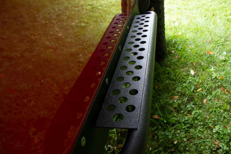 Fishbone Offroad — Fishbone Offroad 97-06 Jeep Wrangler TJ Steel Rock Slider - Black Textured Powdercoat - view 11