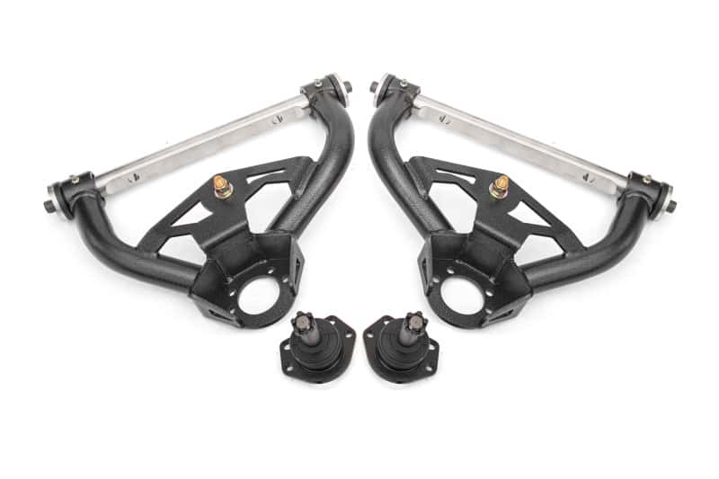 BMR Suspension — BMR 78-87 GM G-Body Non-Adjustable Upper A-Arms Delrin 0.5in Tall Ball Joint - Black Hammertone
Upper Control Arms - view 1