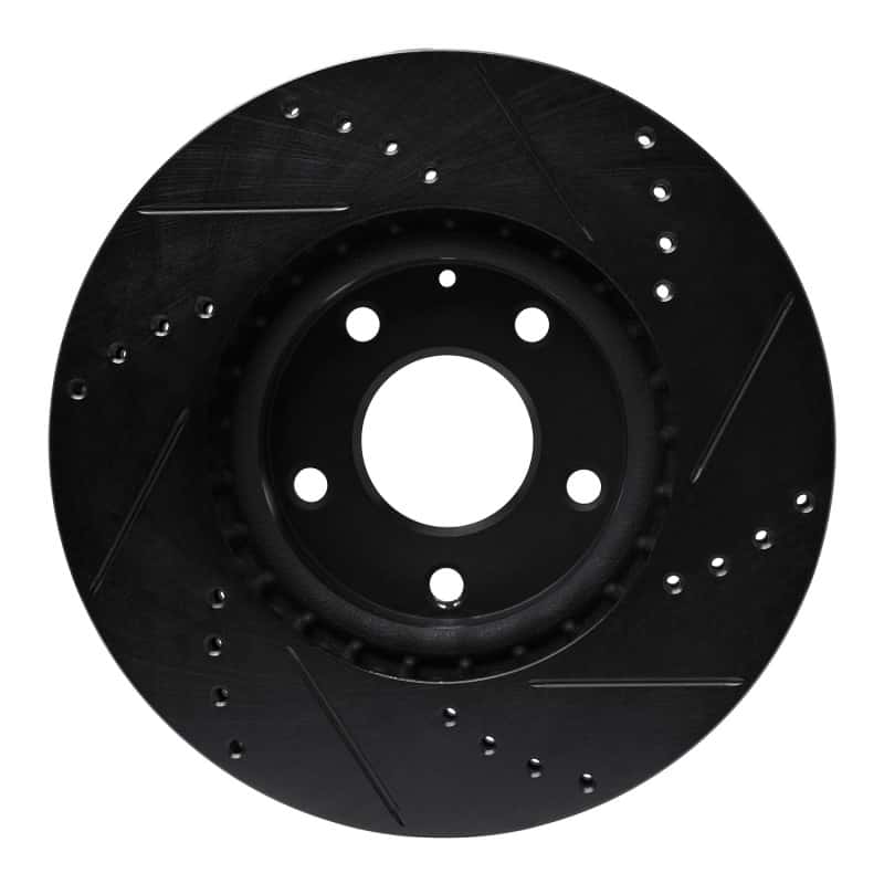 R1 Concepts — R1 13-19 Mazda 6 Front Left Drilled & Slotted Black Brake Rotor
R1 Brake Rotor Drill - view 5