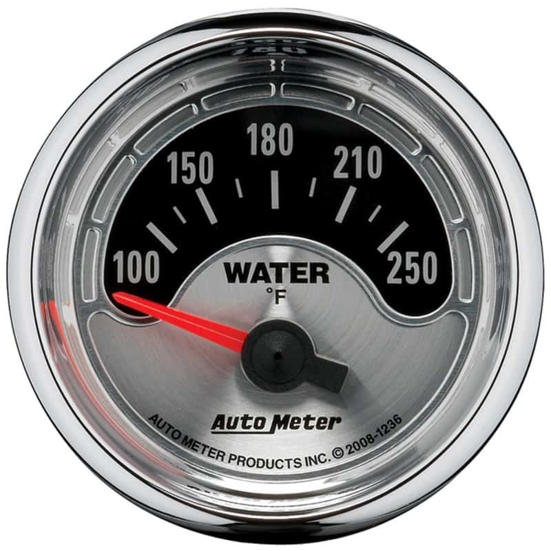 AutoMeter — Autometer American Muscle 52mm Short Sweep Electric 250 Deg F Water Temp Gauge
GA 2" WTEMP ELEC AM - view 2