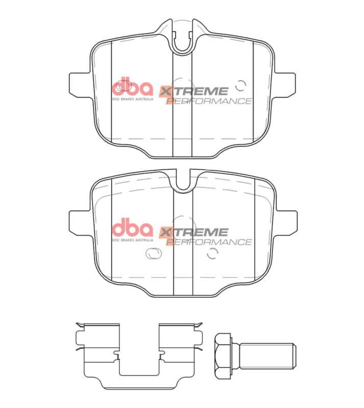 DBA — DBA 19-22 BMW 330i (Excl M Sport Package/Brakes) Rear XP Performance Brake Pads
Brake Pad - view 1