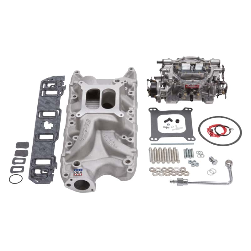 Edelbrock — Edelbrock Manifold And Carb Kit Performer RPM Small Block Ford 289-302 Natural Finish
POWER PKG - view 3