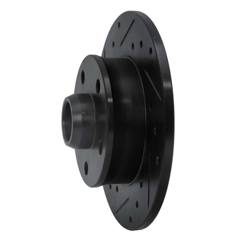 R1 Concepts — R1 92-98 Volkswagen Passat (USA/Canada) Rear Left Drilled & Slotted Black Brake Rotor
R1 Brake Rotor Drill - view 2