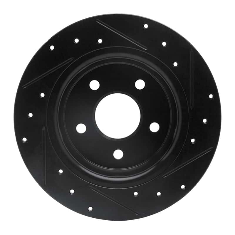 R1 Concepts — R1 13-18 Ford Transit Connect Rear Left Drilled & Slotted Black Brake Rotor
R1 Brake Rotor Drill - view 5