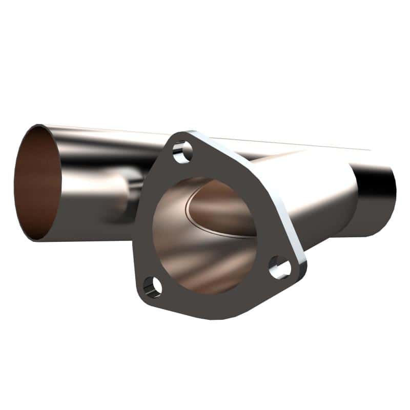 QTP — QTP 2.5in Weld-On QTEC Exhaust Cutout Y-Pipe - view 7