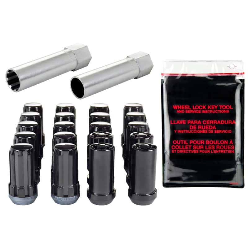 McGard — McGard SplineDrive Tuner 5 Lug Install Kit w/Locks & Tool (Cone) 1/2-20 / 13/16 Hex / 1.6in. L - Blk - view 5