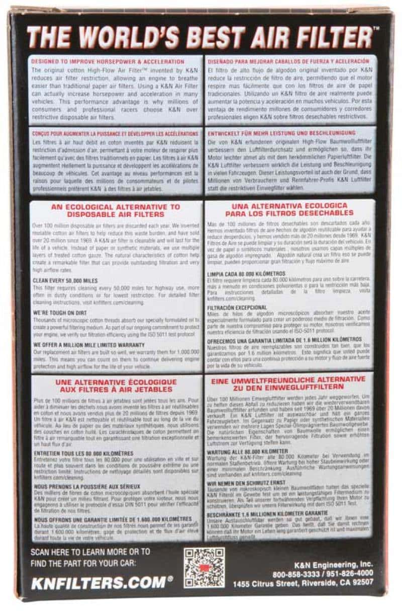 K&N Engineering — K&N Universal Clamp-On Air Filter 2-1/8in Flange 4in x 3in Base 3in x 2in Top 4in Length
Universal Clamp-On A
Clamp-on Air Filter - view 8