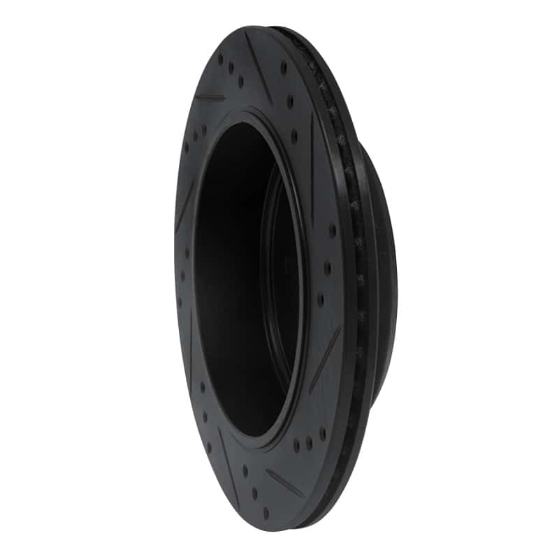 R1 Concepts — R1 10-11 Ford Ranger (USA/Canada) Rear Left Drilled & Slotted Black Brake Rotor
R1 Brake Rotor Drill - view 4