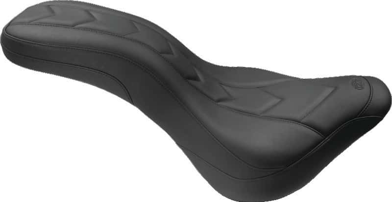 Mustang Motorcycle — Mustang 11-19 Kawasaki Vulcan 1700, Vaquero Std Touring 1PC Seat w/Driver Backrest - Black - view 2