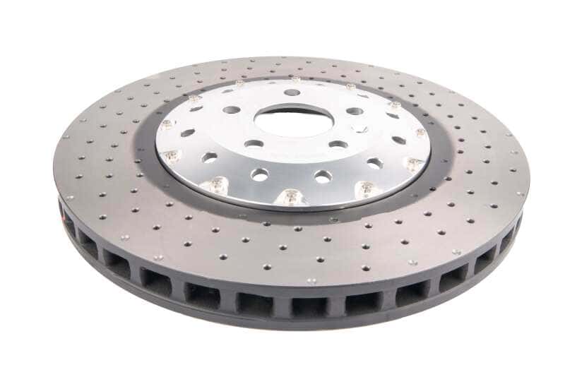 DBA — DBA 14-18 Audi RS7 Iron Rotors Front 5000 Series Drilled & Slotted Rotor w/Silver Hat
Brake Rotor - view 1