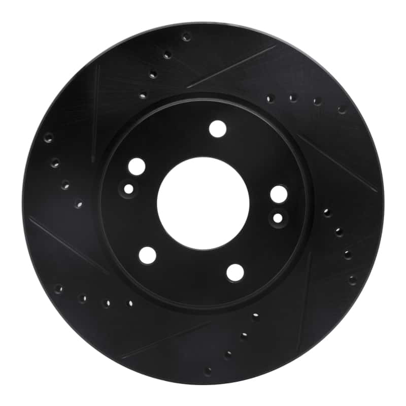 R1 Concepts — R1 17-22 Hyundai Ioniq Front Left Drilled & Slotted Black Brake Rotor
R1 Brake Rotor Drill - view 1
