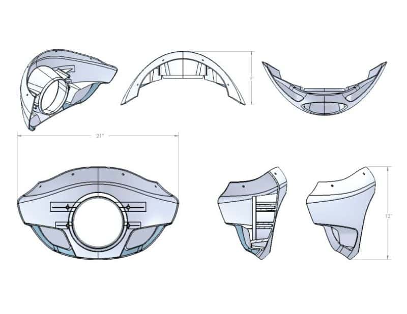 Burly Brand — Burly Brand Touring Sport Fairing Tall - view 2