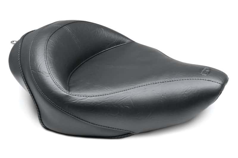 Mustang Motorcycle — Mustang 04-21 Harley Sportster 3.3 GAL Wide Touring Solo Seat - Black - view 2