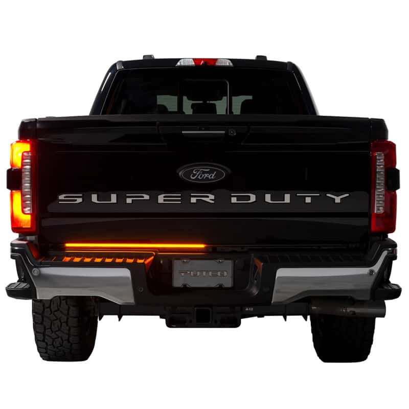 Putco — Putco 23-24 Ford SuperDuty F-250 60In Direct Fit Blade Kit Tailgate Bars w/ LED Taillamps
Tailgate Light Bar - view 1