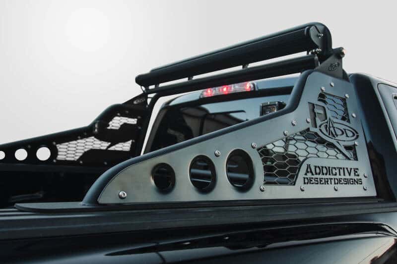 Addictive Desert Designs — Addictive Desert Designs 17-18 Ford F-150 Raptor Race Series Chase Rack w/ 2017 Grill Pattern
TrkCabProt/HeadRk
Chase Rack - view 3