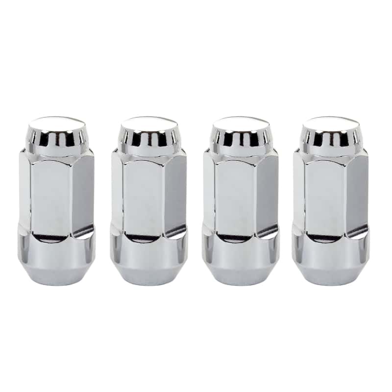 McGard — McGard Hex Lug Nut (Cone Seat Bulge Style) M14X1.5 / 13/16 Hex / 1.945in. Length (4-Pack) - Chrome - view 1