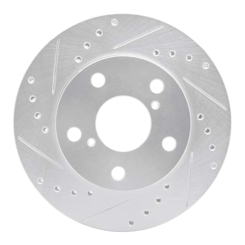 R1 Concepts — R1 91-95 Toyota MR2 Front Left Drilled & Slotted Silver Brake Rotor
R1 Brake Rotor Drill - view 1