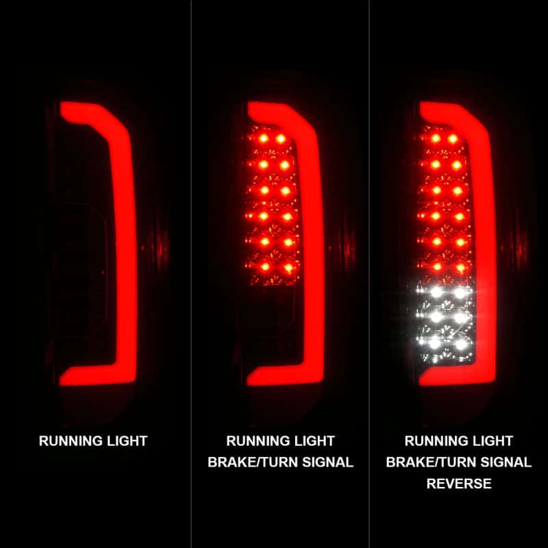 ANZO — ANZO 15-21 GMC Canyon Full LED Tail Lights w/ Red Lightbar Black Housing Smoke Lens
Tail Light Set - view 9