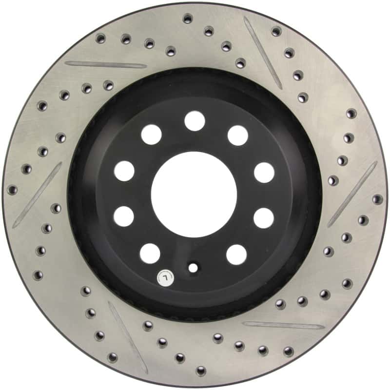 Stoptech — StopTech 09 VW Passat CC / 06-09 Passat Slotted & Drilled Left Rear Rotor
Disc Brake Rotor
Slot/Drill Rotor - view 6