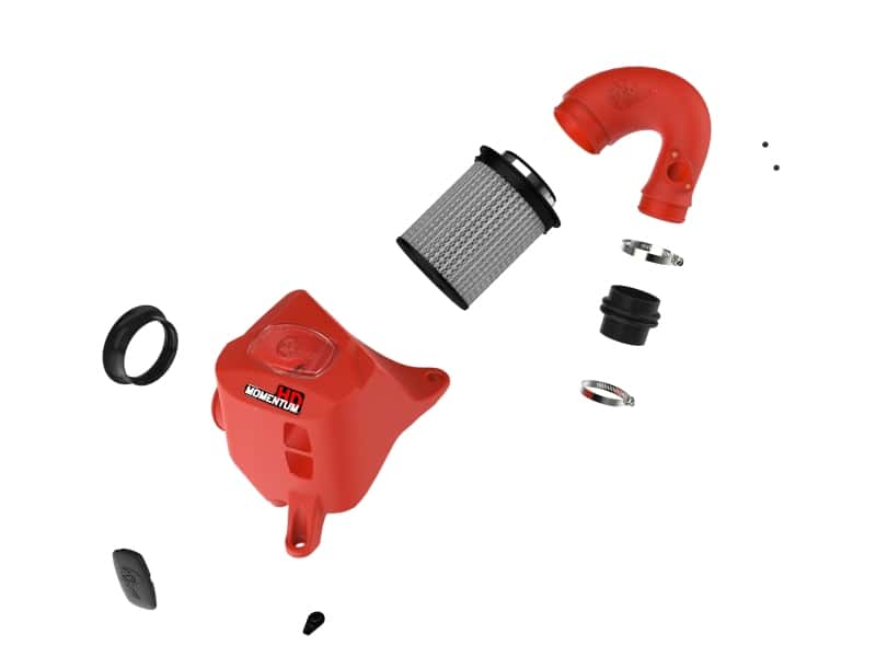 aFe — aFe 15-25 Toyota Hilux L4-2.4/2.8L (td) Momentum HD Cold Air Intake System Red w/ Pro DRY S Filter
Momentum HD Intake - view 2