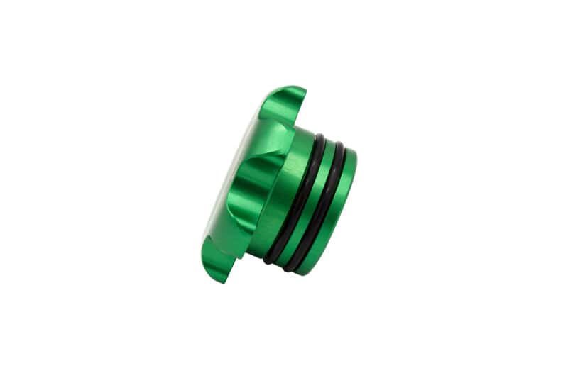 Fleece Performance — Fleece Performance 13-18 Dodge Cummins Green Anodized Billet Fuel Cap - view 3