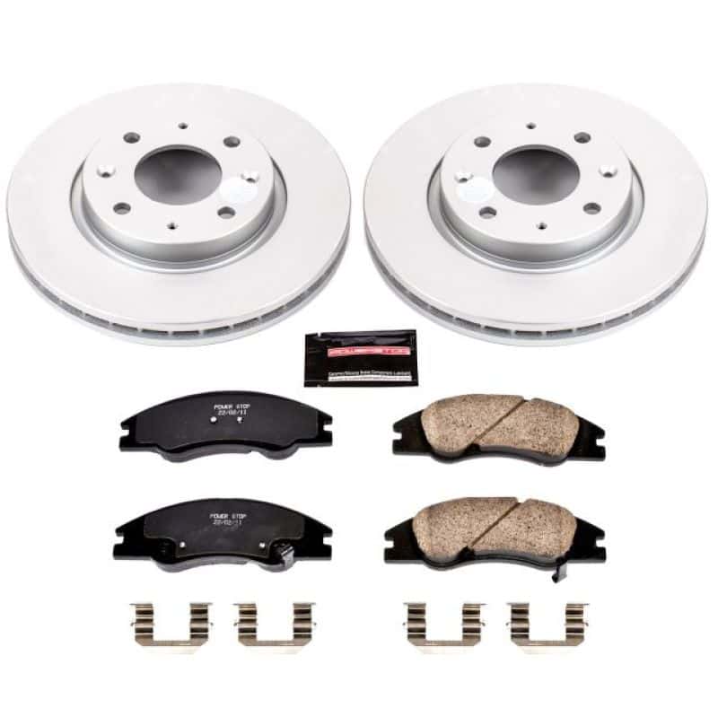 PowerStop — Power Stop 04-09 Kia Spectra Front Z17 Evolution Geomet Coated Brake Kit - view 1