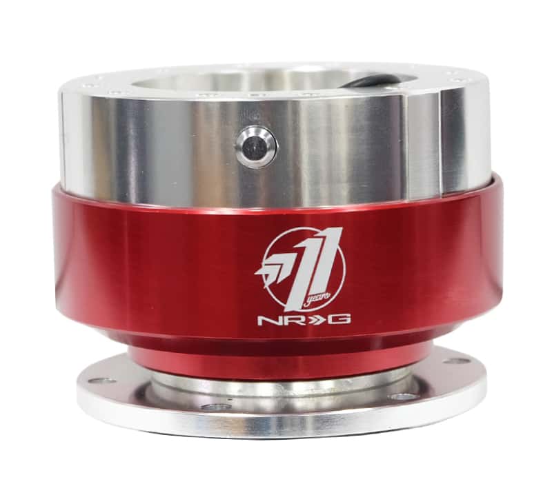 NRG — NRG Quick Release - Silver Body/ Red Chrome Ring - view 2