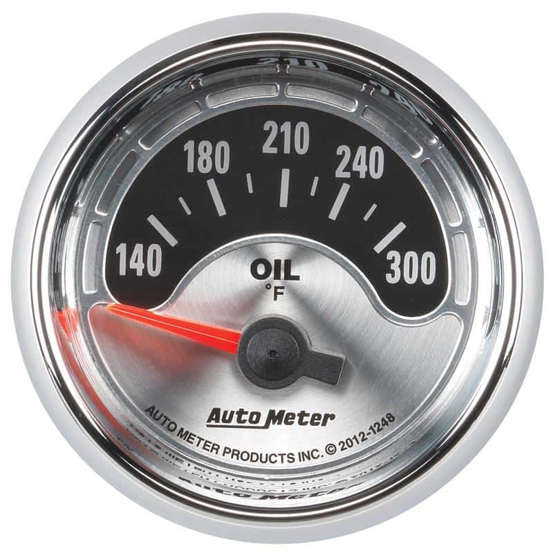 AutoMeter — Autometer American Muscle 2-1/16in Short Sweep Electric 140-300 Deg F Oil Temp Gauge
GA 2" OILT ELEC AM - view 2