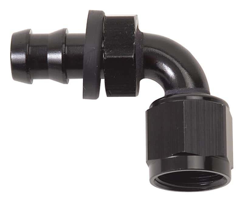 Russell — Russell Performance -4 AN Twist-Lok 90 Degree Hose End (Black)
Hose Fitting - view 3