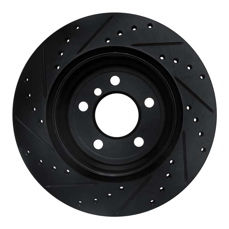 R1 Concepts — R1 07-19 BMW X5 Rear Right Drilled & Slotted Black Brake Rotor
R1 Brake Rotor Drill - view 5