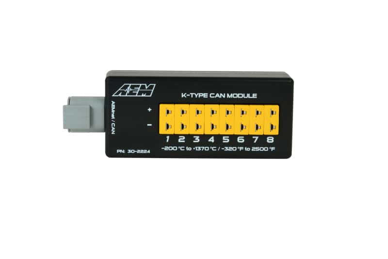 AEM — AEM 8 Channel K-Type Thermocouple EGT CAN Module
8 Channel CAN EGT - view 3