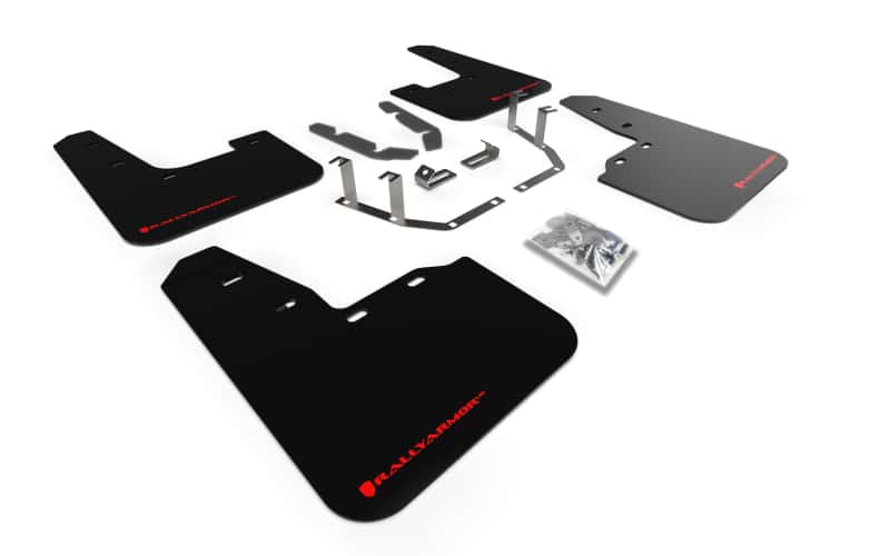 Rally Armor — Rally Armor 18-23 Ford Fiesta ST MK8 Black UR Mud Flap w/Red Logo
Mud Flap - view 1