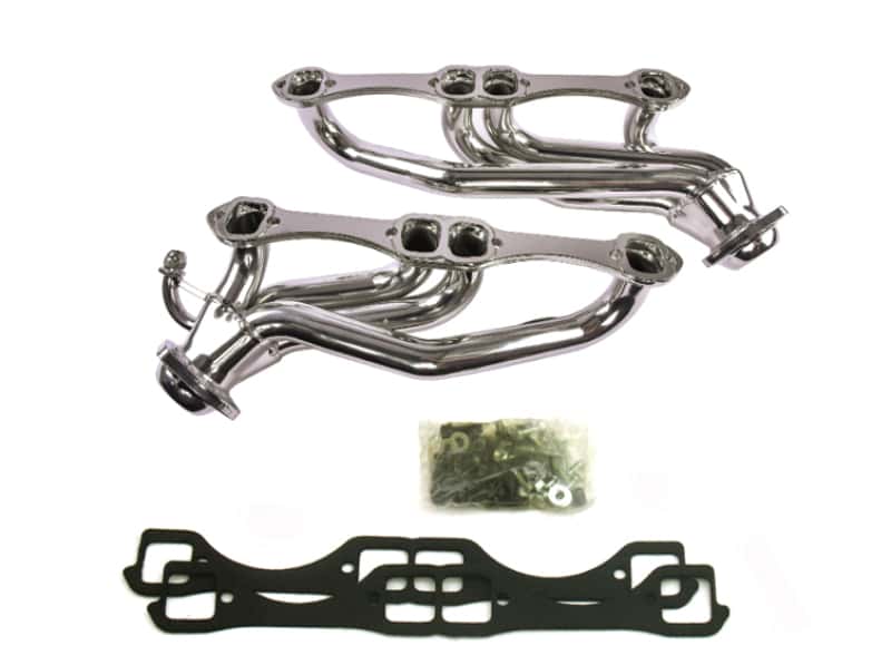 JBA — JBA 96-00 GM Truck 5.0L/5.7L SBC w/o A.I.R. 1-1/2in Primary Silver Ctd Cat4Ward Header
Exhaust Header - view 1