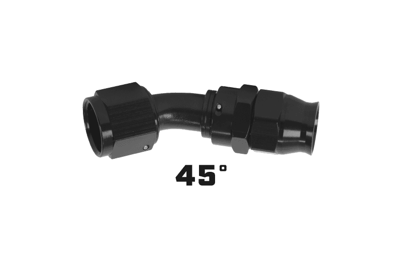 Aeromotive — Aeromotive PTFE Hose End - AN-06 - 45 Deg - Black Anodized
Hose End - view 3