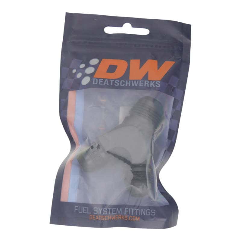 DeatschWerks — DeatschWerks 8AN Male Flare to 8AN Male Flare to 10AN Male Flare Y Fitting - Anodized Matte Black
Lines & Fittings - view 2