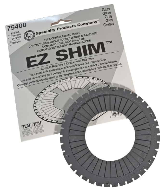 SPC Performance — SPC Performance EZ Shim Dual Angle Camber/Toe Shim (Grey)
CAMBER TOE SHIM
REAR SHIM EA - view 1