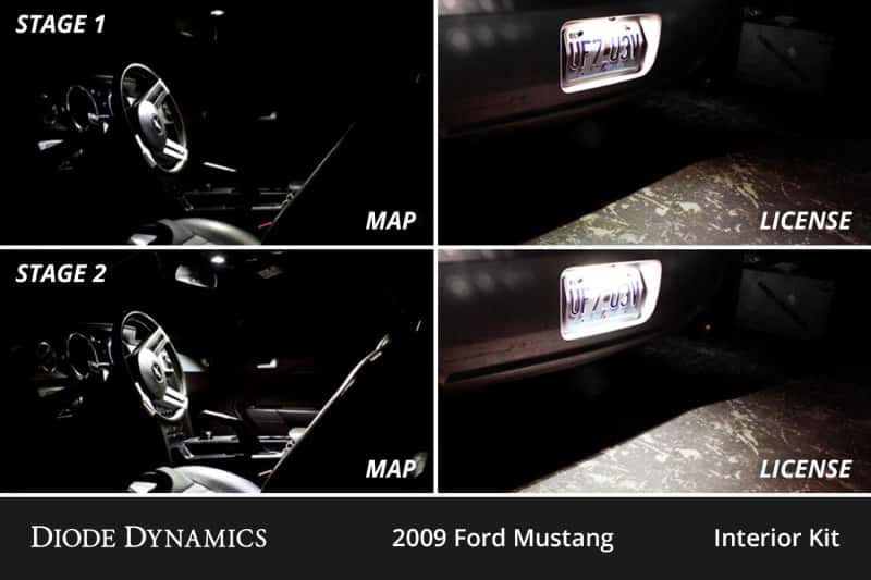 Diode Dynamics — Diode Dynamics 05-09 d Mustang Interior LED Kit Cool White Stage 2 - view 4