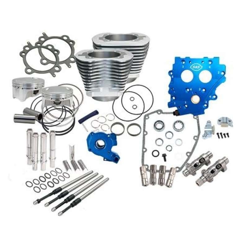 S&S Cycle — S&S Cycle 99-06 BT 4in Bore 585CE Cam Power Pack - Silver - view 2