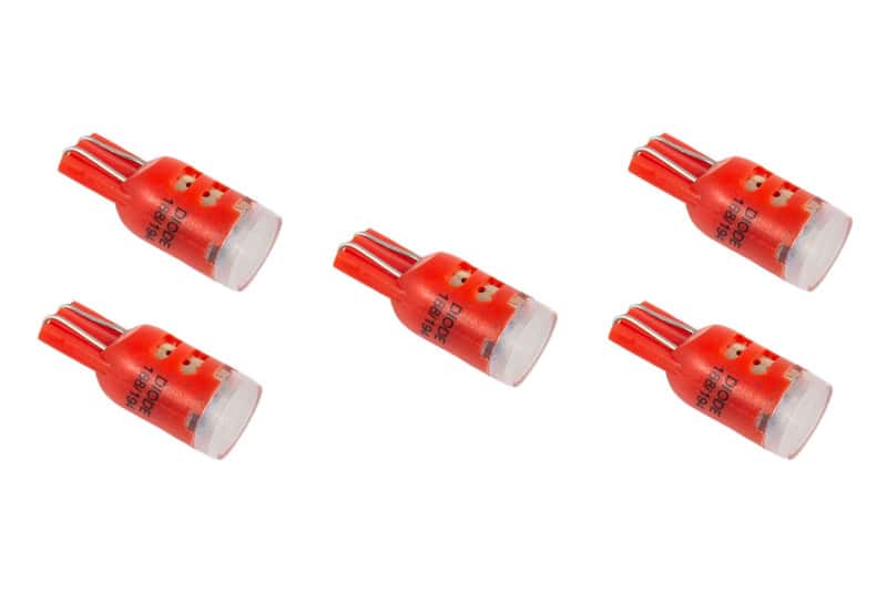 Diode Dynamics — Diode Dynamics 194 LED Bulb HP5 - Red (five) - view 1