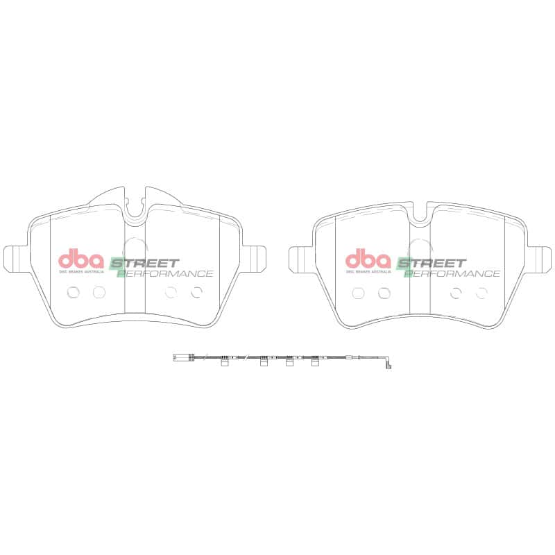 DBA — DBA 06-16 Mini Cooper (w/JCW Brakes/12mm Lugs/294mm Rotor) Front SP Performance Brake Pads
Brake Pad - view 1
