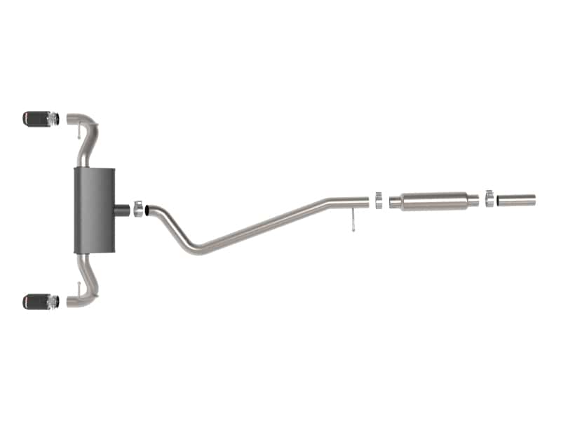 aFe — aFe Ford Bronco Sport 21-22 L3-1.5L (t)/L4-2.0L (t) Vulcan Cat-Back Exhaust System- Carbon Tips
Cat-Back Exhaust - view 2