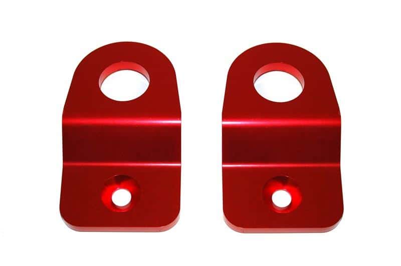 Torque Solution — Torque Solution Red Radiator Stay Bracket: 08-11 Subaru Impreza/08-13 WRX/STi/05-09 Legacy - view 2