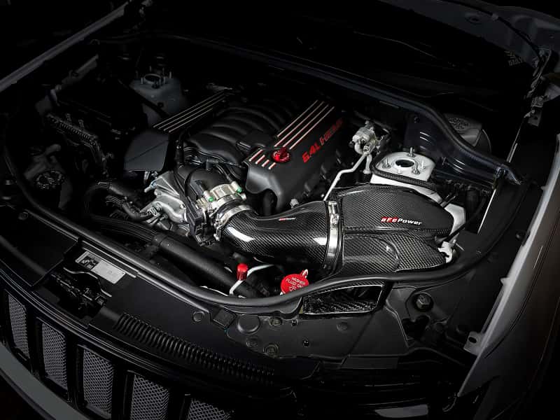 aFe — aFe Momentum Carbon Fiber CAIS w/ Pro Dry S Filter 12-19 Jeep Grand Cherokee SRT8 (WK2) V8-6.4L
Black Series Intake - view 6