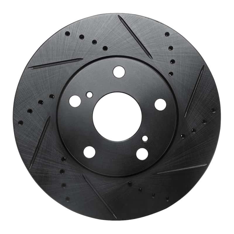R1 Concepts — R1 92-06 Lexus ES300 Front Right Drilled & Slotted Black Brake Rotor
R1 Brake Rotor Drill - view 1