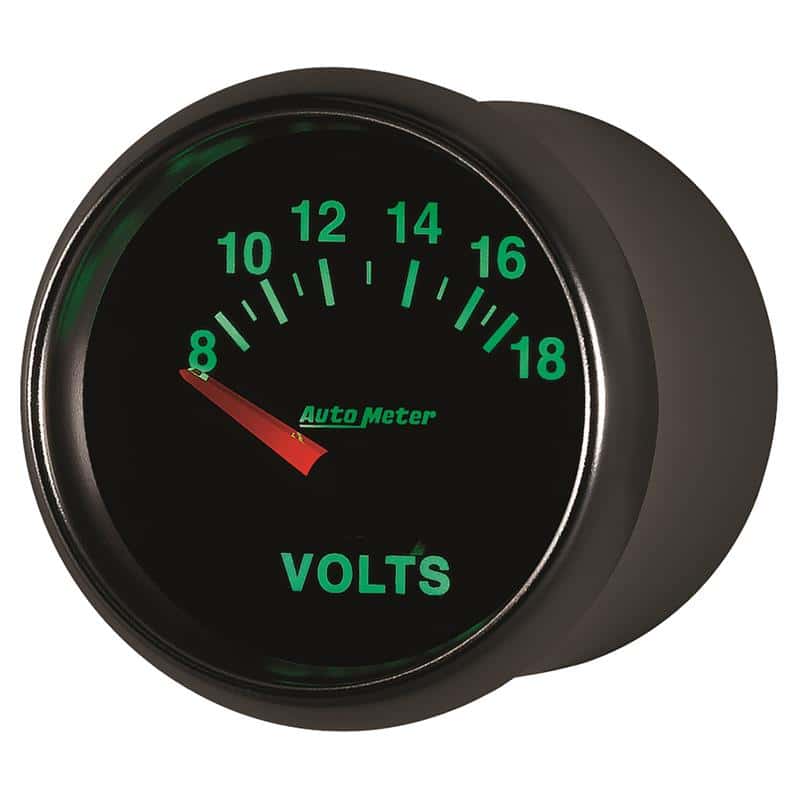 AutoMeter — Autometer GS 52mm 8-18 Volts Short Sweep Electronic Voltmeter Gauge
2-1/16" VOLTMETER, 8 - view 4