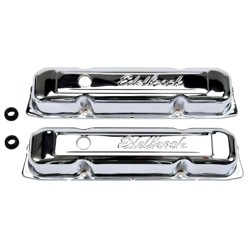 Edelbrock — Edelbrock Valve Cover Signature Series Chrysler 1958-1979 361-440 V8 Chrome
CHROME/PRO-FLO - view 3