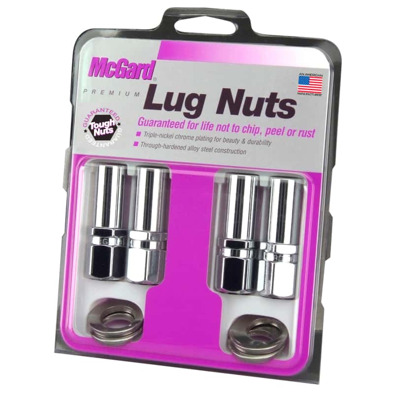 McGard — McGard Hex Lug Nut (Drag Racing X-Long Shank) 1/2-20 / 13/16 Hex / 2.475in. Length (4-Pack) - Chrome
WHEEL LUG NUT - view 3