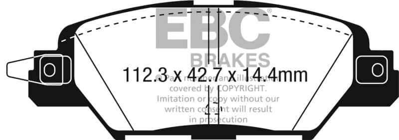 EBC — EBC 2016 Mazda CX-5 2.0L Ultimax2 Rear Brake Pads
Disc Brake Pad - view 1